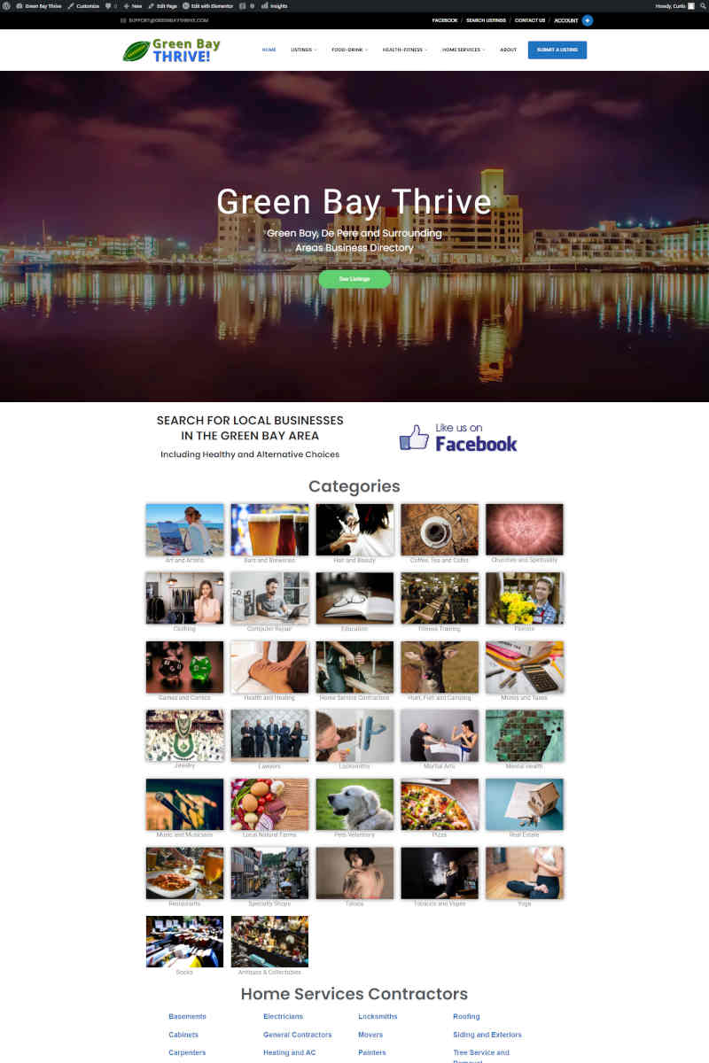 Green Bay Thrive Website